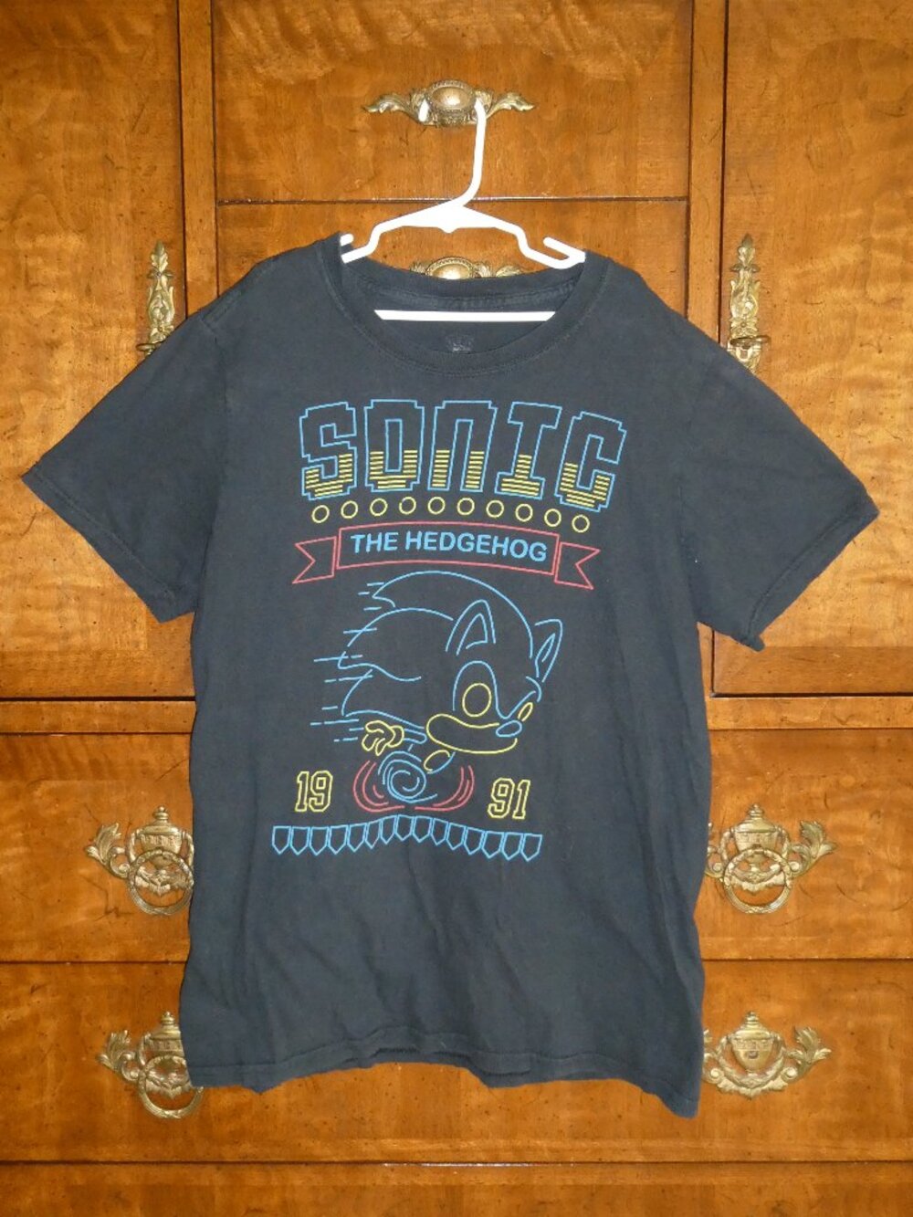 Sonic the Hedgehog 1991 Men's T-shirt Size Small